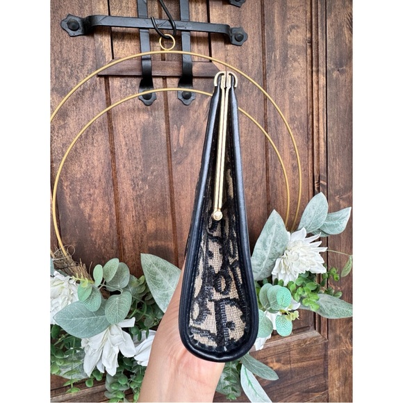 Vintage Dior Navy Blue Monogram Clutch - Picture 3 of 16